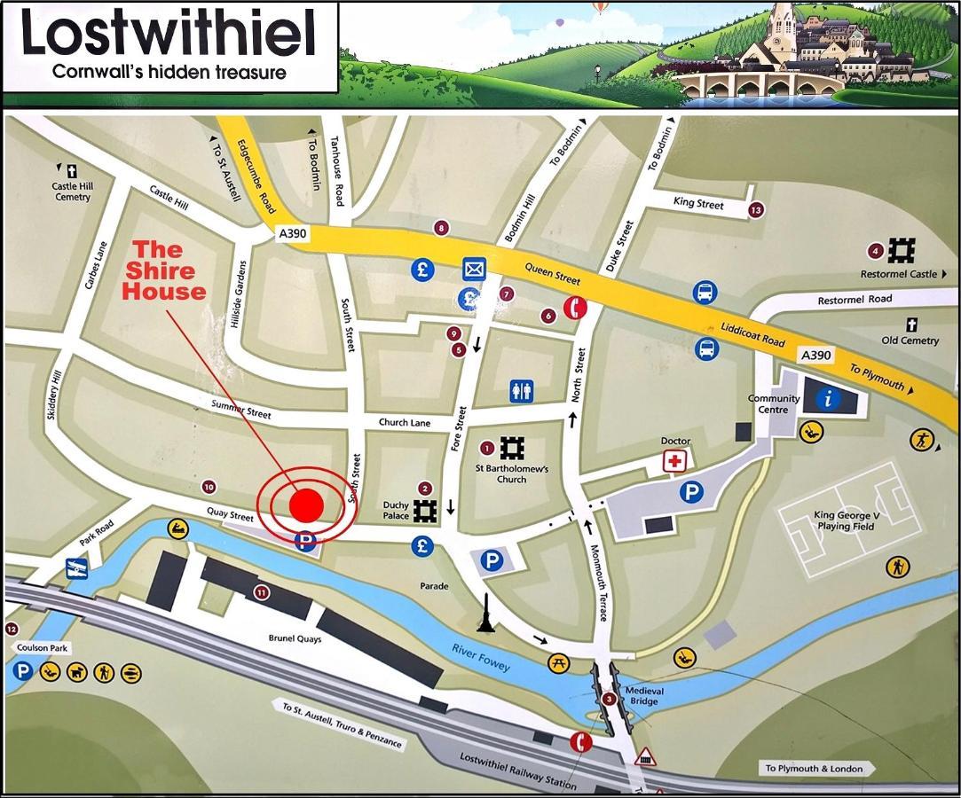 The Shire House Villa Lostwithiel Eksteriør billede